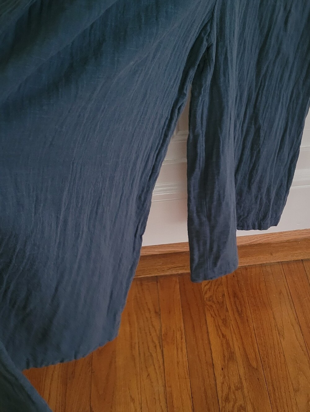 NATURAL LIFE Teal V-Neck Wide-Leg Jumpsuits Size Large - Picture 6 of 6